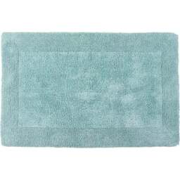 Allure Bath Fashions Elegance Duck Egg Reversible Bath Mat 53 x 85cm - Blue - Wilko