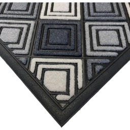 Scrape N Sorb Diamond DoormatBlack and Neutral - Wilko - thumbnail 5