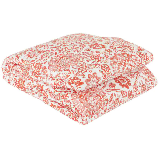 Asiah Printed Bedspread White and Rust - Wilko - image 1