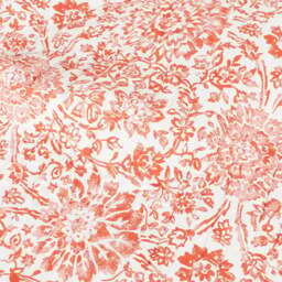 Asiah Printed Bedspread White and Rust - Wilko - thumbnail 6