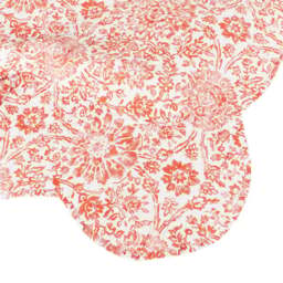 Asiah Printed Bedspread White and Rust - Wilko - thumbnail 5