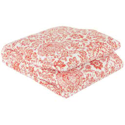 Asiah Printed Bedspread White and Rust - Wilko - thumbnail 1