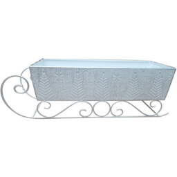 Rustic Sleigh Decoration Red or White - Santa's Chalet - Wilko - thumbnail 6