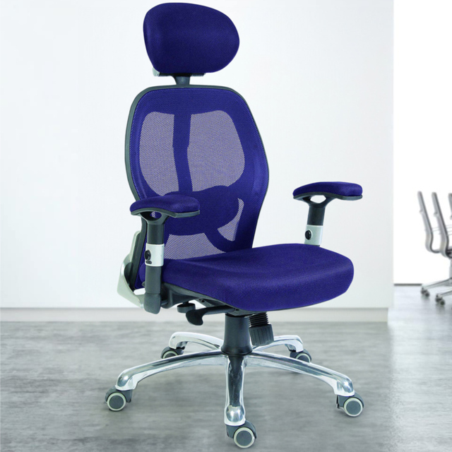 Teknik Office Cobham Mesh Desk Chair Blue - Size: 97 x 53 x 54cm - Wilko - image 1