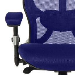 Teknik Office Cobham Mesh Desk Chair Blue - Size: 97 x 53 x 54cm - Wilko - thumbnail 6