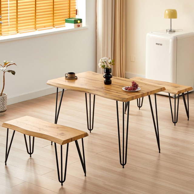 Kosy Koala 4 Seater Rustic Brown Dining Set - Multi - Wilko - image 1