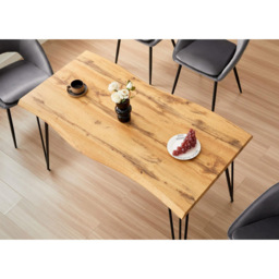 Kosy Koala 4 Seater Rustic Brown Dining Set - Multi - Wilko - thumbnail 4