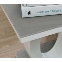 Furniturebox Lucia Grey Side Table - Size: 50 x 50 x 50cm - Wilko - thumbnail 4