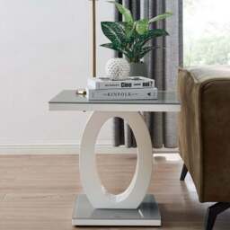 Furniturebox Lucia Grey Side Table - Size: 50 x 50 x 50cm - Wilko - thumbnail 6
