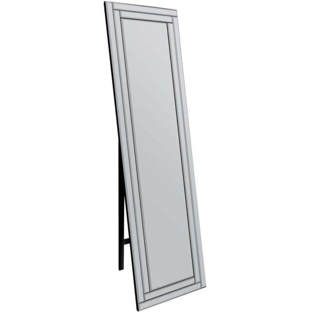 MirrorOutlet Luxford Bevel Cheval Free Standing Mirror 150 x 40cm - Clear - Wilko - image 1