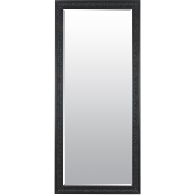 Langton Shabby Chic Black Dress Mirror 160 x 73cm - MirrorOutlet - Wilko - image 1
