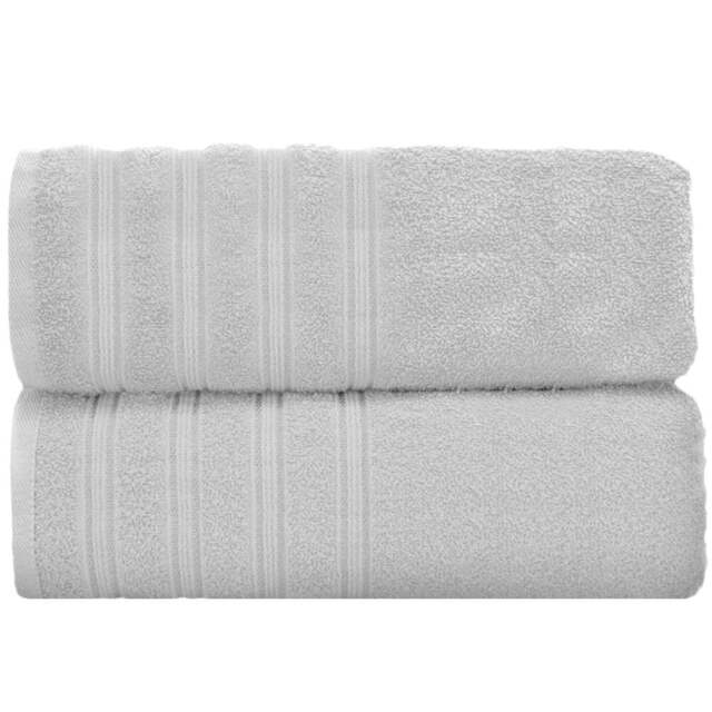 Velosso Hampi Cotton White Bath Towel Set of 2 - Wilko - image 1
