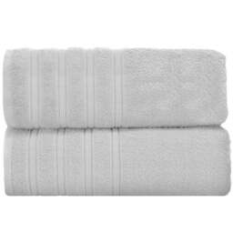 Velosso Hampi Cotton White Bath Towel Set of 2 - Wilko