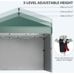 Outsunny 3 x 3m Green Pop Up Gazebo - Size: 26 x 21.5 x 118cm - Wilko - thumbnail 6