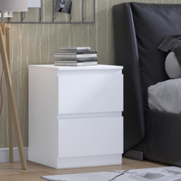 FWStyle Carlton Matt White Bedside Table - Wilko - thumbnail 5