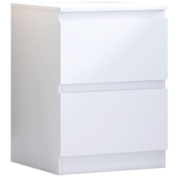 FWStyle Carlton Matt White Bedside Table - Wilko - thumbnail 3