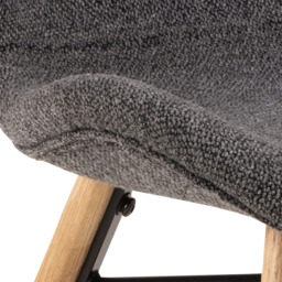 Florence Batilda Set of 2 Grey and Oak Dining Chair - Furniture To Go - Wilko - thumbnail 7