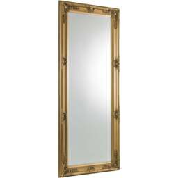 Julian Bowen Palais Gold Lean To Dress Mirror - Size: 170 x 70cm - Wilko - thumbnail 1