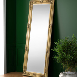 Julian Bowen Palais Gold Lean To Dress Mirror - Size: 170 x 70cm - Wilko - thumbnail 3
