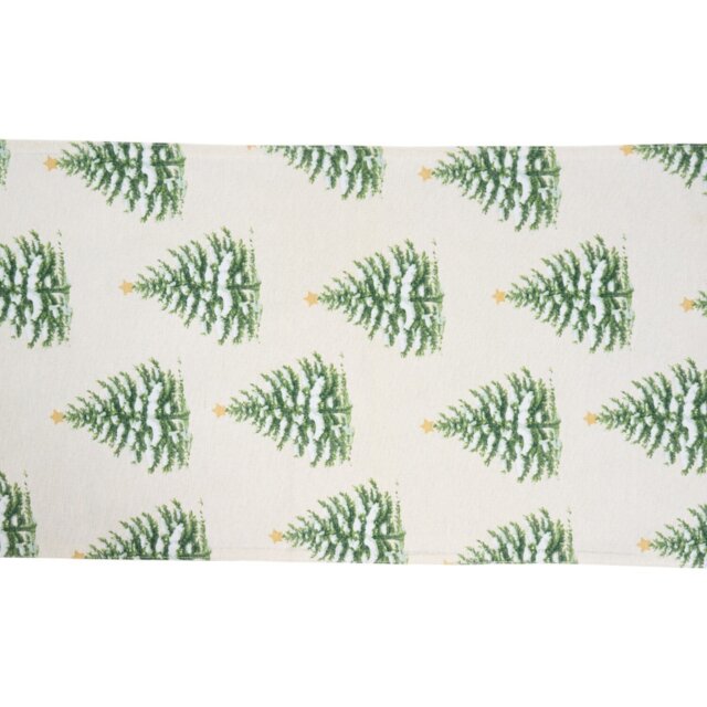 Christmas Tree Table Runner White - Wilko - image 1