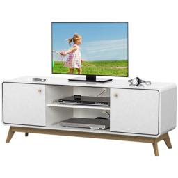 Loft24 Cassie 2 Door 2 Shelf White TV Stand - Size: 53 x 140 x 39cm - white/white - Wilko - thumbnail 7
