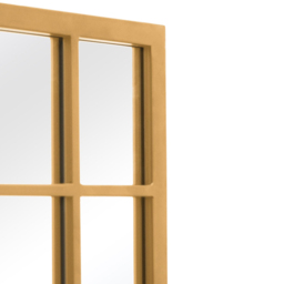 MirrorOutlet The Tabula Gold Metal Framed Window Wall Mirror 160 x 80cm - Wilko - thumbnail 6