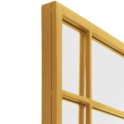 MirrorOutlet The Tabula Gold Metal Framed Window Wall Mirror 160 x 80cm - Wilko - thumbnail 7