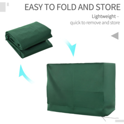 Outsunny 3 Seater Green Oxford Swing Chair Cover 185 x 133 x 240cm - Size: 40 x 18 x 40cm - Wilko - thumbnail 7