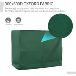 Outsunny 3 Seater Green Oxford Swing Chair Cover 185 x 133 x 240cm - Size: 40 x 18 x 40cm - Wilko - thumbnail 6