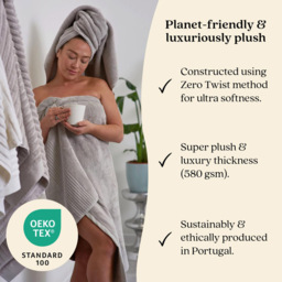 Misona Ultra Soft Bamboo Silver Face Cloth 2 Pack - Size: 30 x 30cm - Wilko - thumbnail 3