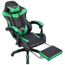 Neo Green and Black PU Leather Swivel Office Chair - Size: 66 x 55 x 125cm - Wilko - thumbnail 4