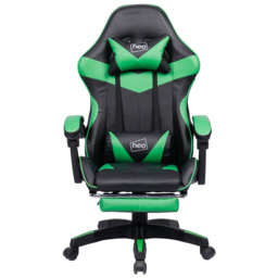 Neo Green and Black PU Leather Swivel Office Chair - Size: 66 x 55 x 125cm - Wilko - thumbnail 6