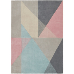 Origins Trio Geometric Multi Pastel Rug 160 x 230cm - Pink - Origins Rugs - Wilko - thumbnail 1