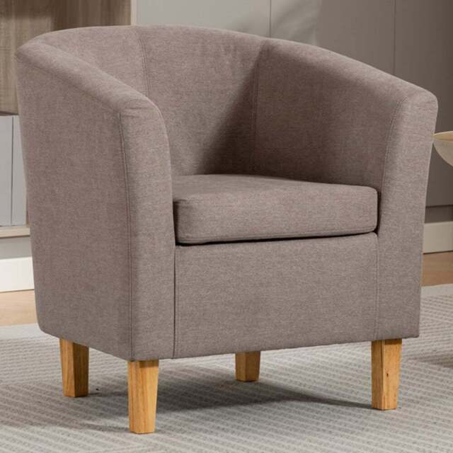 Artemis Home Millie Brown Fabric Accent Chair - Size: Single - Wilko - image 1