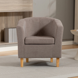Artemis Home Millie Brown Fabric Accent Chair - Size: Single - Wilko - thumbnail 4