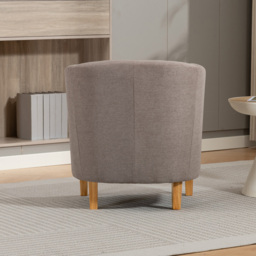 Artemis Home Millie Brown Fabric Accent Chair - Size: Single - Wilko - thumbnail 7