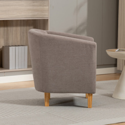 Artemis Home Millie Brown Fabric Accent Chair - Size: Single - Wilko - thumbnail 6