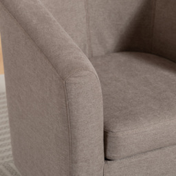 Artemis Home Millie Brown Fabric Accent Chair - Size: Single - Wilko - thumbnail 3