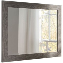 Yearn Rustic Grey Bevelled Mirror 99.5 x 71.5cm - Wilko - thumbnail 1