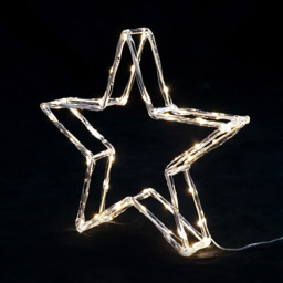 The Seasonal Gift Co. Warm White LED Star Christmas Decoration 30cm - Size: 32 x 32 x 6cm - Wilko - thumbnail 3