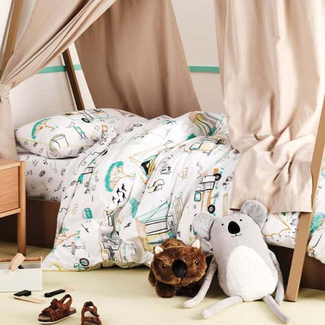 Linen House Kids Toddler Down by the River Duvet Cover Set - Multi - Wilko - image 1
