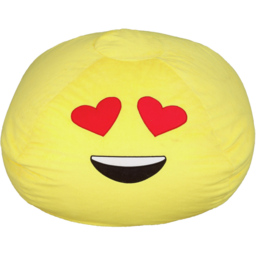 Kaikoo Gomoji Heart Bean Bag - Yellow - Wilko - thumbnail 3