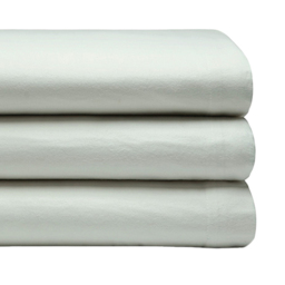 Serene Double Apple Green Brushed Cotton Flat Bed Sheet - Wilko - thumbnail 4