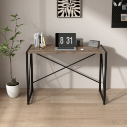 Miami Folding Computer Desk Brown - Size: 75 x 80 x 40cm - MCC - Wilko - thumbnail 7