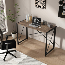 Miami Folding Computer Desk Brown - Size: 75 x 80 x 40cm - MCC - Wilko - thumbnail 6