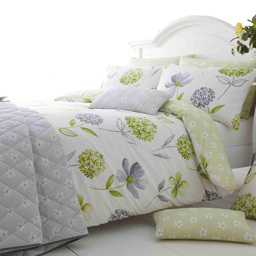 Bellissimo Home Caroline Super King White and Green Duvet Set - Multi - Wilko - thumbnail 4
