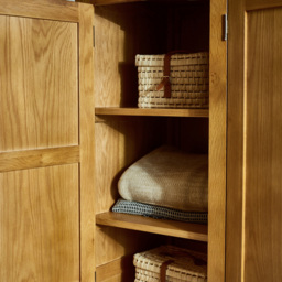 Julian Bowen Marlborough 3 Door Oak Wardrobe - Wood - Wilko - thumbnail 5
