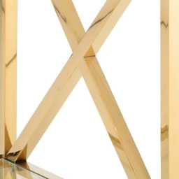 Julian Bowen Miami Gold Lamp Table - Size: 55 x 55 x 55cm - Multi - Wilko - thumbnail 5