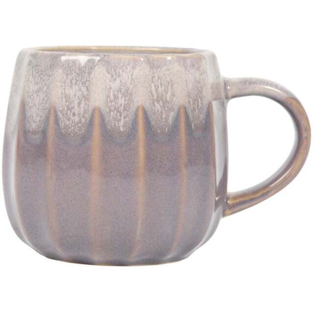 Embossed Dual Tone Reactive Glazed Mug Grey - Wilko - image 1