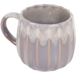 Embossed Dual Tone Reactive Glazed Mug Grey - Wilko - thumbnail 5